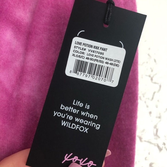 Wildfox Cozy Lounge Set Tie-Dye Love Potion Sweats - Picture 3 of 7